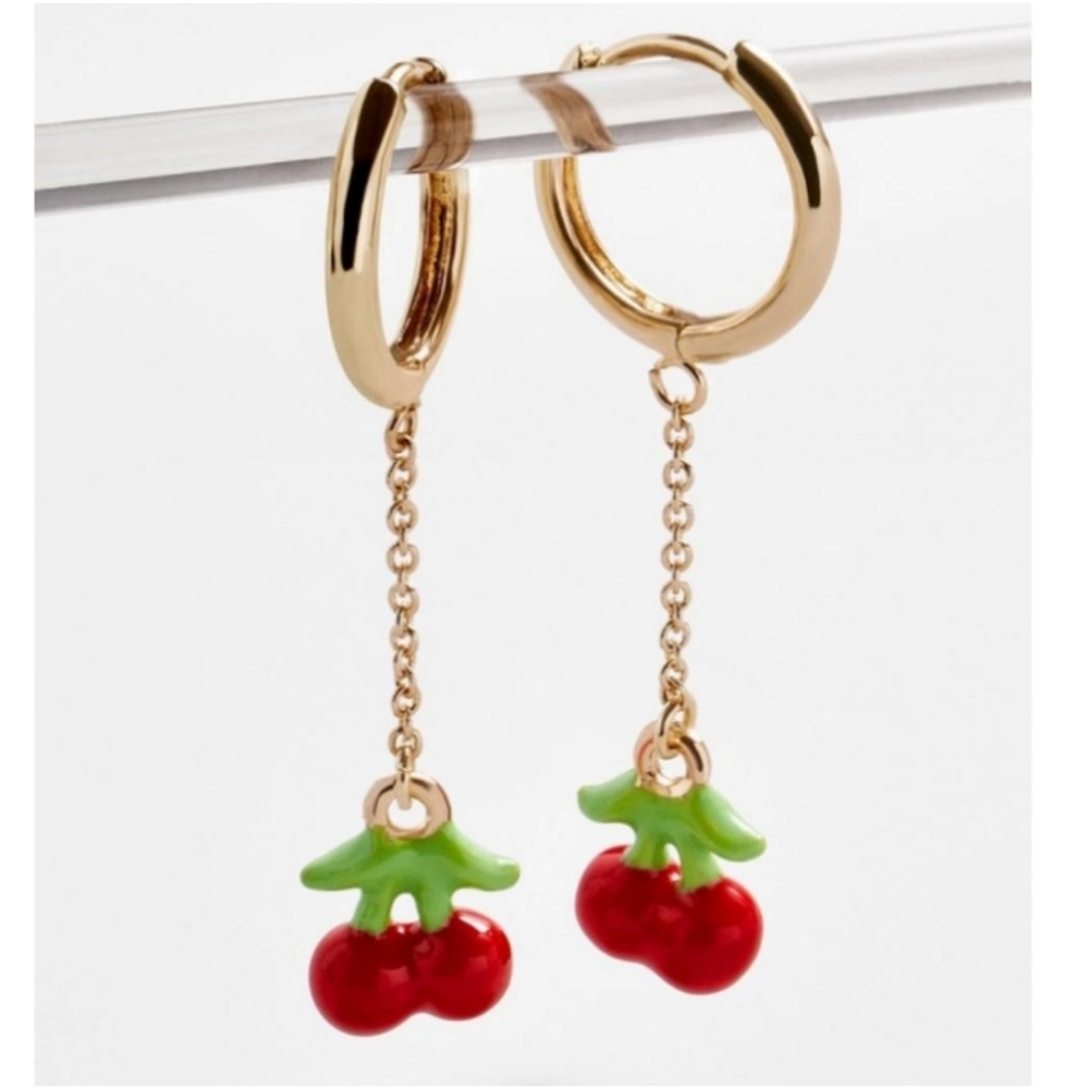 Cherry Drop Earrings 🍒